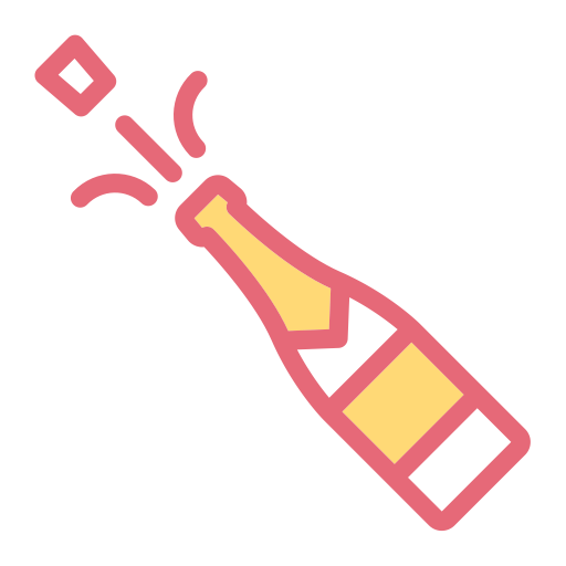 Champagne svg vector icon