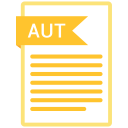 aut, documents, file, format, paper svg vector icon
