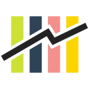 bar chart, chart, graphic chart, rising, rising chart svg vector icon
