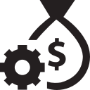 cash, currency, custom, dollar, money, prices, settings svg vector icon