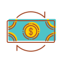bank, cashflow, financial, internet, technology svg vector icon