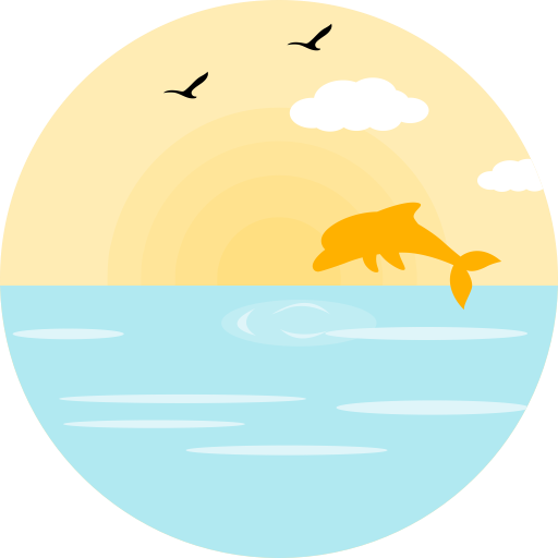 Dolphin svg vector icon