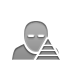 user,sleep,pyramid icon