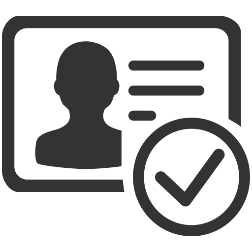 Real Name Authentication svg vector icon