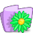 green,flower,folder,plant icon
