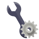 technical,wrench,gear icon