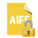 file,format,aiff,lock,open icon