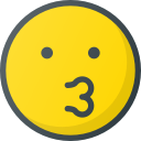 emoji, emote, emot, emot, kiss svg vector icon