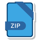 document, extension, format, paper, zip svg vector icon