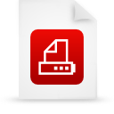 document, file, paper, red icon