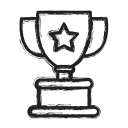 business, cup, trophy svg vector icon