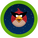 angry, birds, game, space svg vector icon