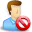 userblue,delete,del,remove icon