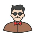 guy, hipster, jumper, man svg vector icon