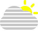 cloud, fog, sun svg vector icon