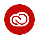 adobe, cc, creativecloud, library, portfolio, program, software svg vector icon