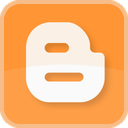 blog, blogger, blogging, color, orange, square icon