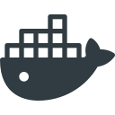 docker, logo, media, social svg vector icon