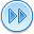 control,fastforward,blue icon