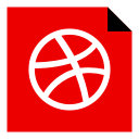 brand, dribbble, logo, media, social svg vector icon