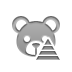 teddy,bear,pyramid icon