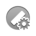 cancel,gear icon