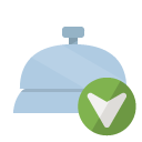 front,desk,down icon