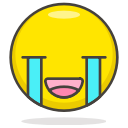 crying, face, loudly svg vector icon