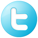blue, button, round, social, twitter icon