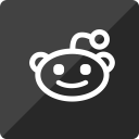 gloss, media, reddit, social, square svg vector icon