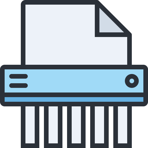 Shredder svg vector icon