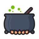halloween, horror, pot, potion, scary, witch svg vector icon