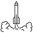 astronomy, launch, rocket, shuttle, space, spaceship svg vector icon