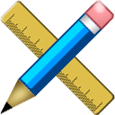pencil,scale icon