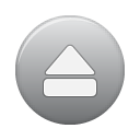 button, eject, grey icon