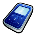 creative,zen,micro,navy,mp3 player,ipod icon