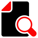empty, file, find, search svg vector icon