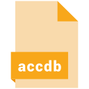 accdb, file, format svg vector icon