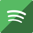 gloss, media, social, spotify, square svg vector icon