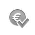 coin,euro,checkmark icon