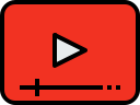 logo, media, social, youtube svg vector icon