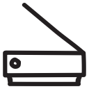 machine, media, multimedia, office, scan, scanner, scanning svg vector icon
