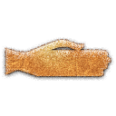 hand,embossed icon