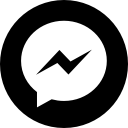 app, b/w, logo, media, messenger, popular, social svg vector icon