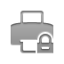printer,lock icon
