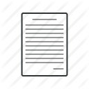 document, file, office, page, paper, paragraph, sheet icon