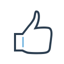 finger, gesture, hand, like, thumb up svg vector icon