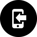 calling, downloading, getting, mobile, mobile phone, phone, screen, updating, upgrading, uploading icon