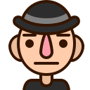emoji, emot, face, man, neutral, serious, staid svg vector icon