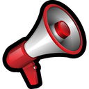 announce, broadcast, megaphone, message icon